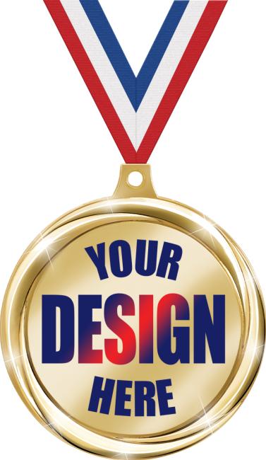 2 1/2″ Custom Deluxe Printz Medals